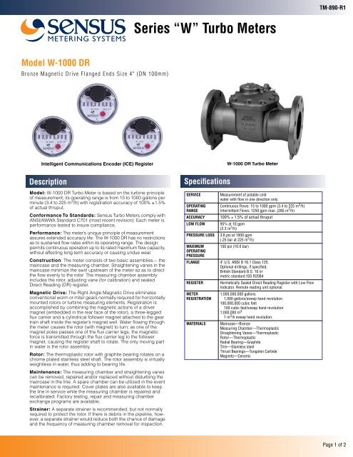 Recreatie Lelie Gevangene Model W-1000 DR - Customers &amp; Distributors - Sensus