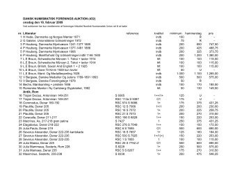 Auktion 432 den 18.02.2009 - Dansk Numismatisk Forening