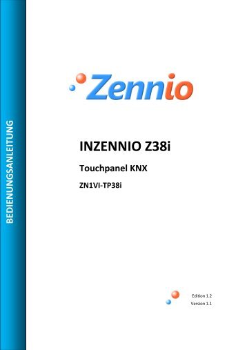 Bedienungsanleitung Z38i Ed.1.2 - Zennio