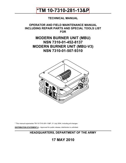 MBU Vent Valve Assembly 980280K