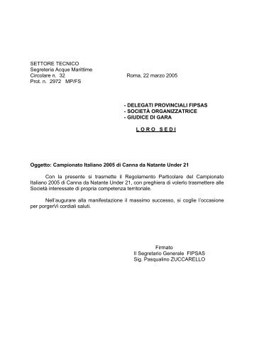 Campionato Italiano Canna da Natante Under 21 ... - FIPSAS Napoli