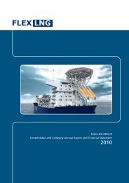 FLEX LNG GROUP Consolidated and Company Annual Report and ...