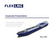 Corporate Presentation - FLEX LNG