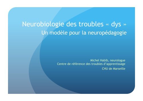 Le syndrome phonologique - Resodys