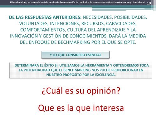 El benchmarking, un paso más hacia la excelencia - Repositorio ...