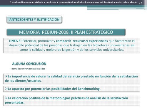 El benchmarking, un paso más hacia la excelencia - Repositorio ...