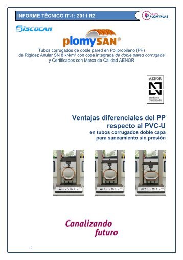 Tubos de PP vs PVC-U - Plomyplas