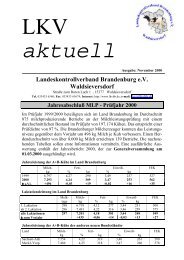 Jahresleistung der A+B-KÃ¼he im Land Brandenburg