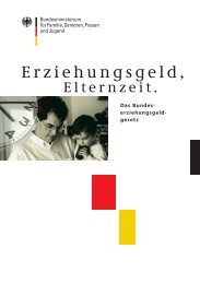 Erziehungsgeld und Elternzeit. - Elterngeld