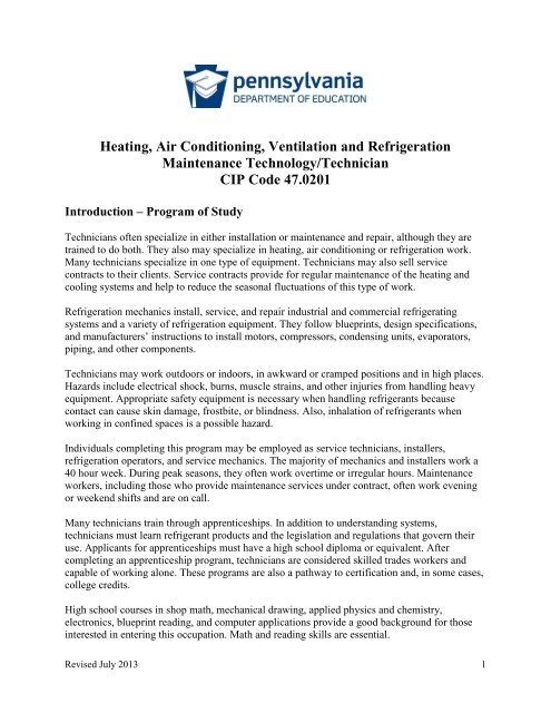 heating and refrigeration