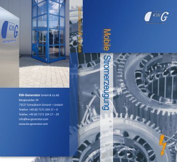 Download Leistungsspektrum - KW-Generator GmbH & Ko.KG