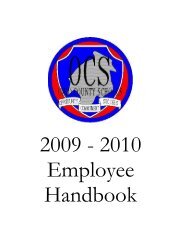 2009 2010 Employee Handbook - Ohio County Schools