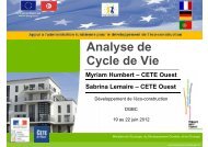 Analyse de Cycle de Vie