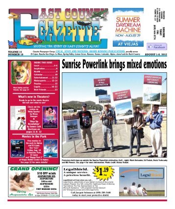 August 2 - East County Gazette