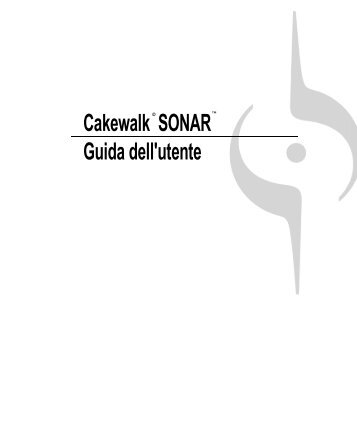 SONAR 8 Guida dell'utente