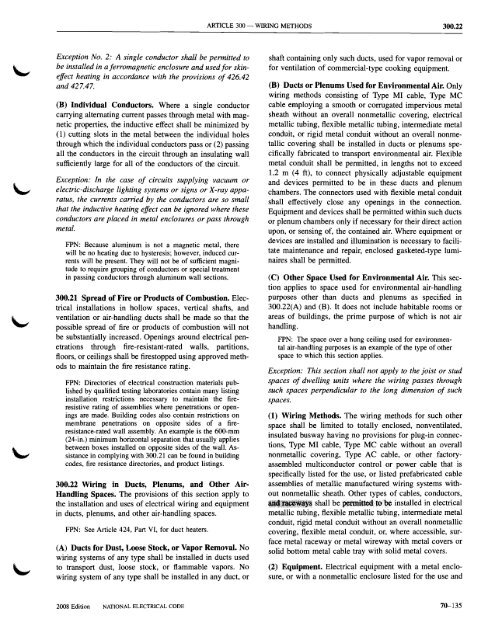 Chapter 3 Wiring Methods and Materials