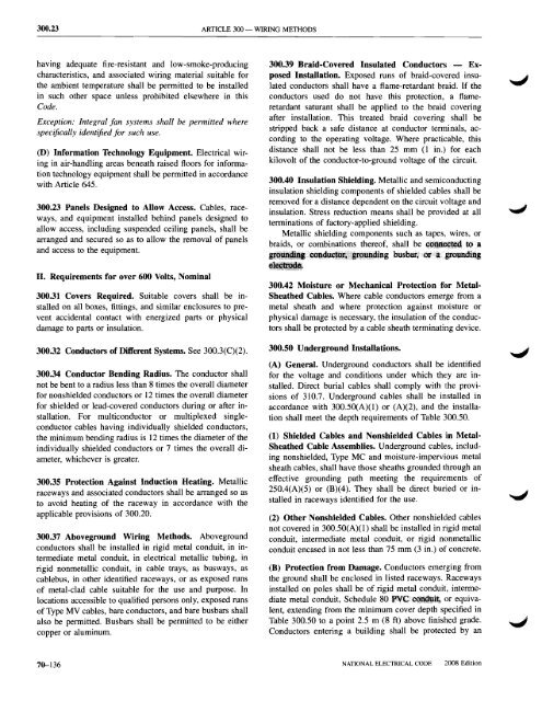 Chapter 3 Wiring Methods and Materials