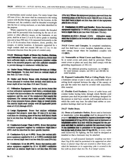 Chapter 3 Wiring Methods and Materials