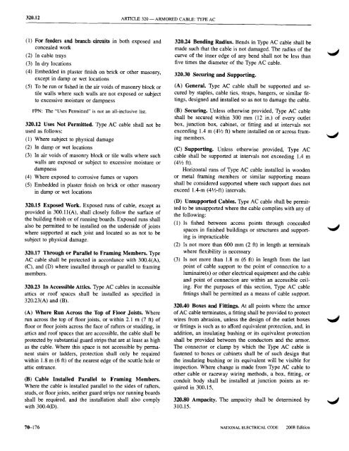 Chapter 3 Wiring Methods and Materials