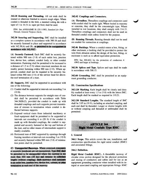 Chapter 3 Wiring Methods and Materials