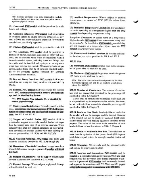 Chapter 3 Wiring Methods and Materials