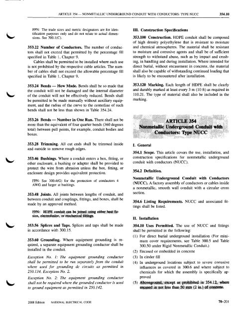 Chapter 3 Wiring Methods and Materials