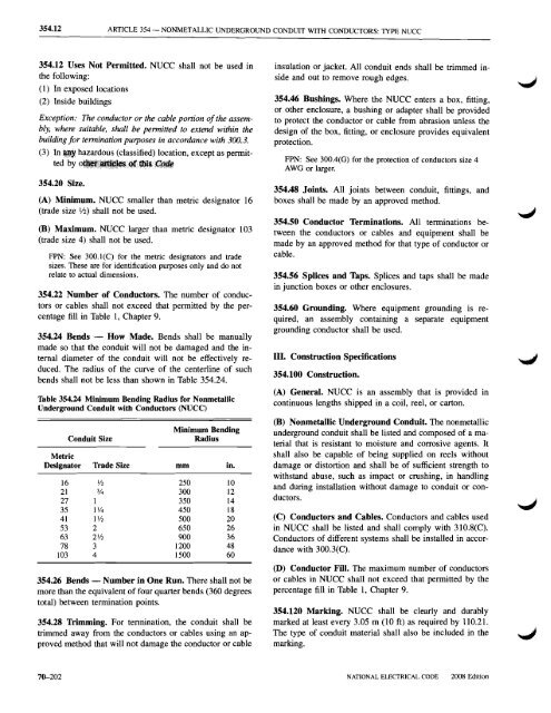 Chapter 3 Wiring Methods and Materials