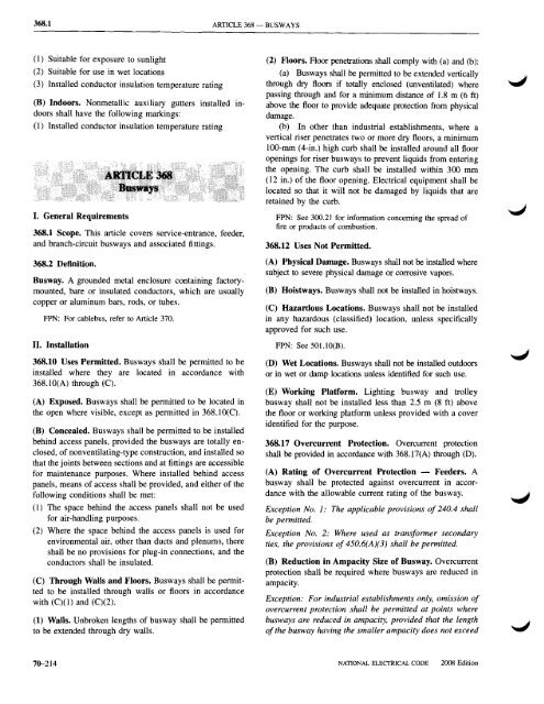 Chapter 3 Wiring Methods and Materials