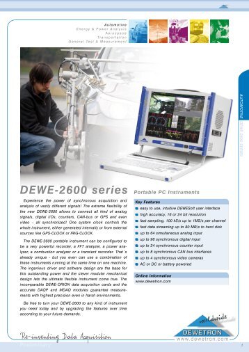 DEWE-2600 - DEWETRON Download Center