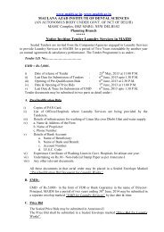 Notice Inviting Tender Laundry Services in MAIDS