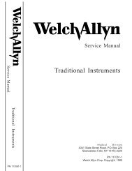 Traditional Prod Service Manual - Welch Allyn
