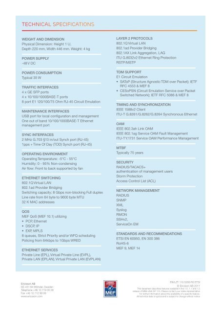 LZT 110 5200 R2 ETSI Mini-LinkSP 110.indd