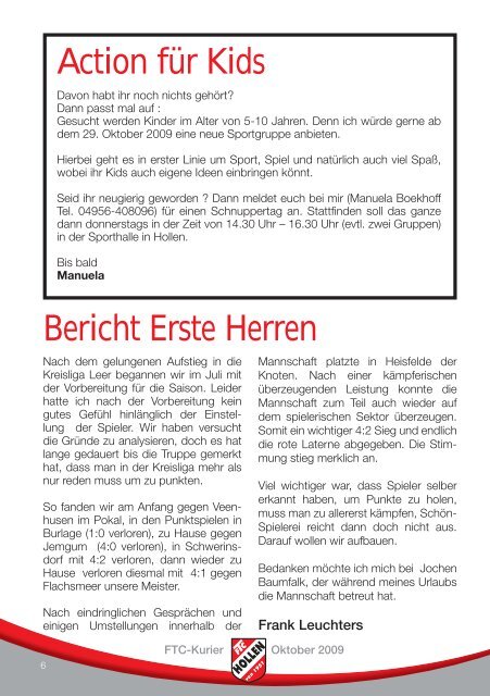 EDEKA aktiv-Markt· Inh.: Hartmuth  Ammermann - FTC Hollen eV ...