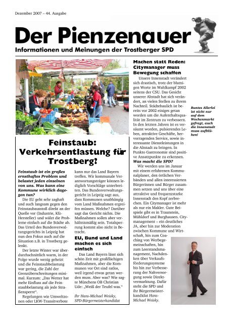 Ausgabe Dezember 2007 - SPD-Trostberg