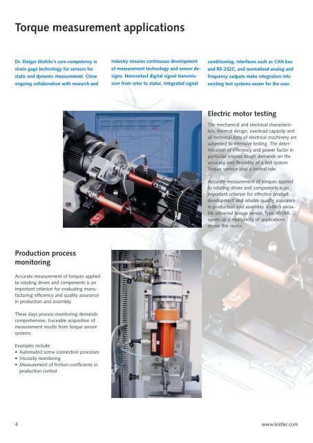 Brochure archive, Torque Sensors, Measurement ... - techno volt