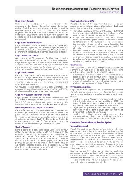 Document de RÃƒÂ©fÃƒÂ©rence 2011 - Paper Audit & Conseil