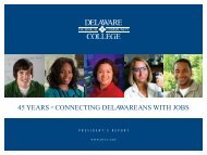 View Presidents Report as PDF - Delaware Technical Community ...