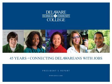 View Presidents Report as PDF - Delaware Technical Community ...