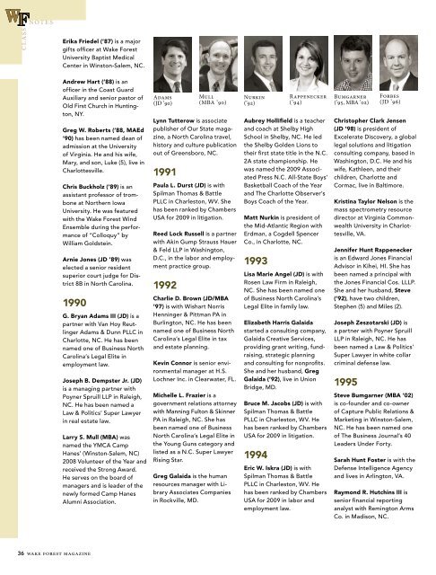 Wake Forest Magazine, June 2009 - Past Issues - Wake Forest ...