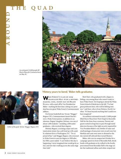 Wake Forest Magazine, June 2009 - Past Issues - Wake Forest ...