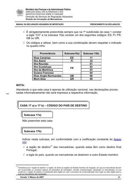 Manual da DeclaraÃ§Ã£o Aduaneira de ImportaÃ§Ã£o Vrs 01