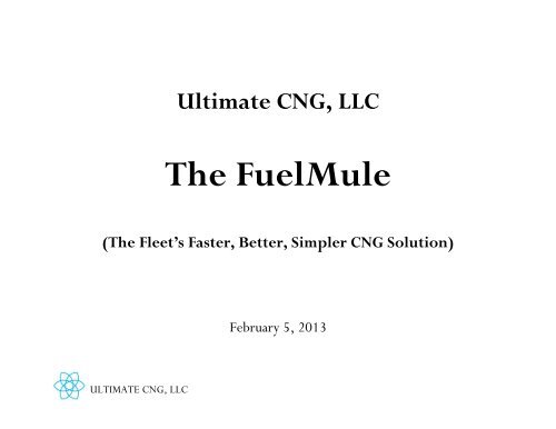 Ultimate CNG, LLC The FuelMule - Virginia Clean Cities