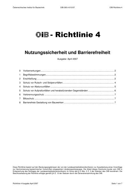 - Richtlinie 4 - OIB