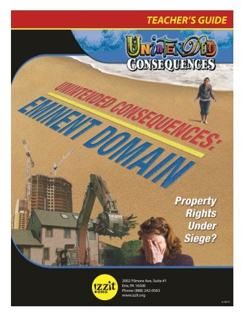 Unintended Consequences: Eminent Domain Teacher's ... - Izzit.org