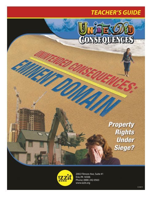 Unintended Consequences: Eminent Domain Teacher's ... - Izzit.org