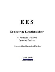EES Engineering Equation Solver