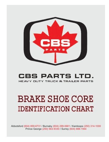 BRAKE SHOE CORE - CBS Parts Ltd.