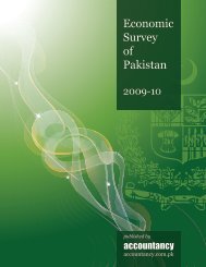 Economic Survey of Pakistan 2009-10 - Accountancy