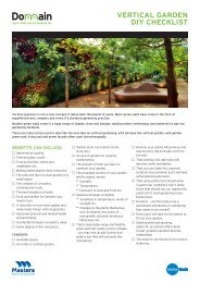 VERTICAL GARDEN DIY CHECKLIST - Domain.com.au