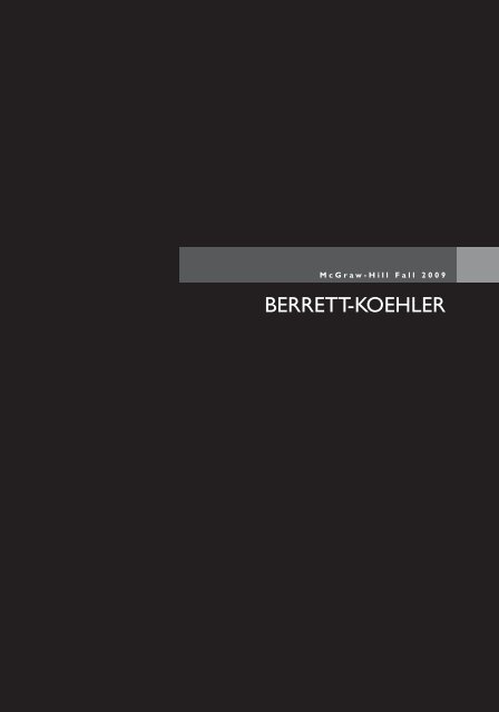 BERRETT-KOEHLER - McGraw-Hill Books